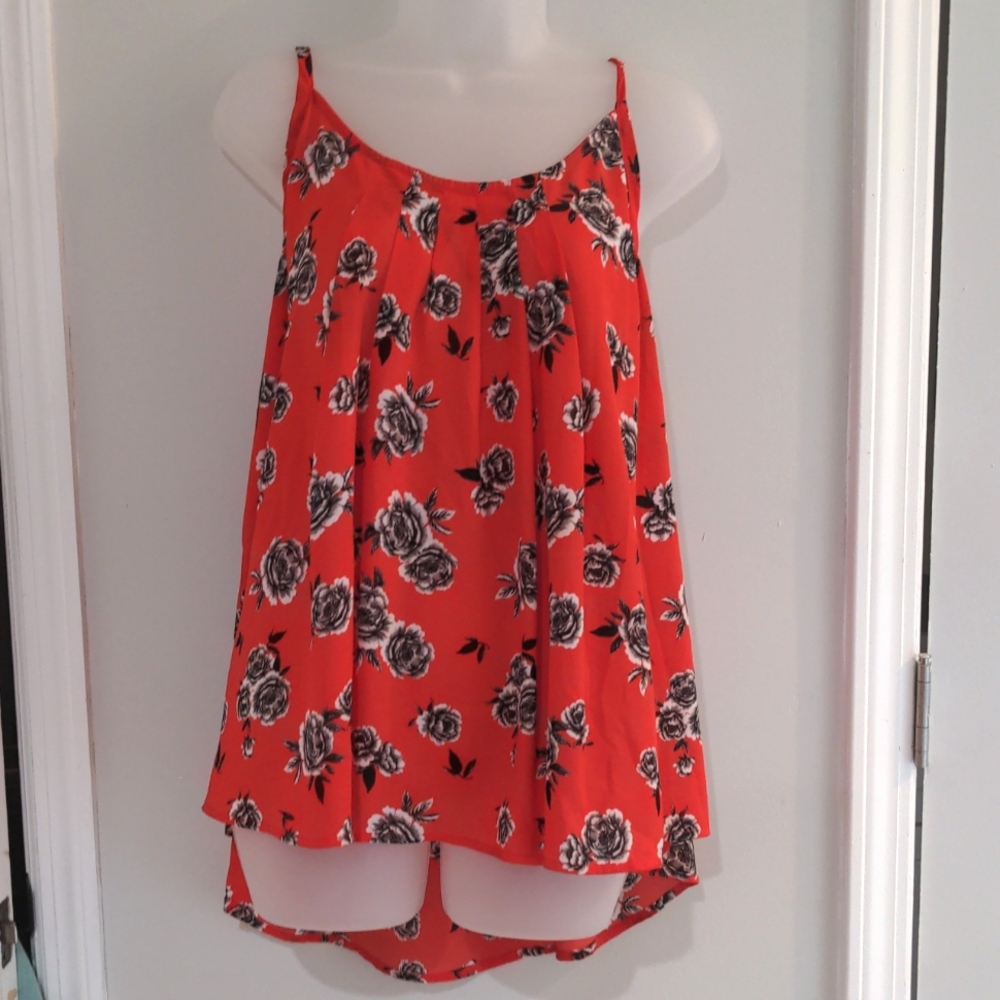 TORRID strappy drapey tank Size 1, Red